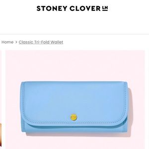 Stoney Clover Lane Nylon Tri-Fold Wallet (Periwinkle)